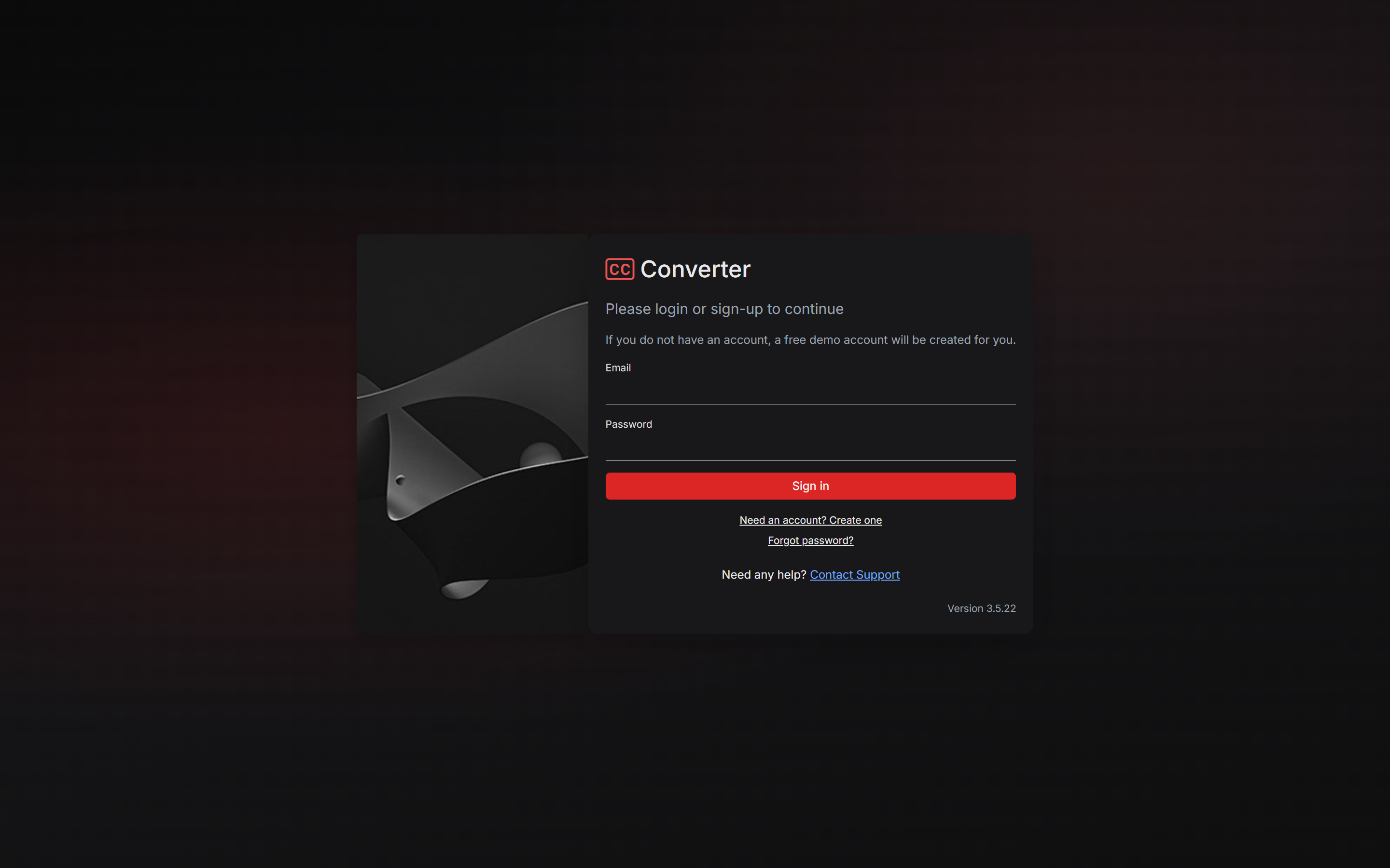 Login form